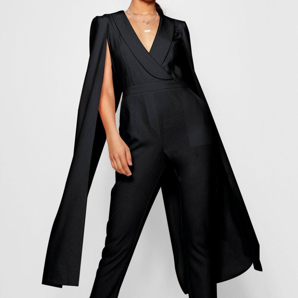 Boohoo Cape Woven Tailored Jumpsuit 6